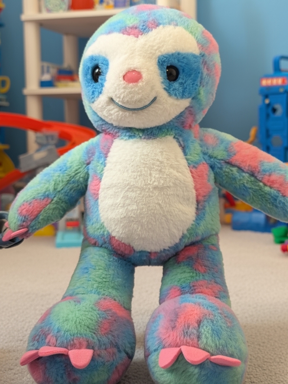 BUILD-A-BEAR plush toy summer waves sloth Tie Dye Look